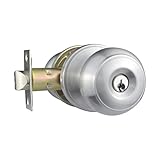 Comfhouse 1 Pack Stainless Steel Ball Entry Door Knob, Keyed-Alike Satin Nickel Entrance Door Knob,I