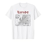 Europa (alte Karten-Grafik) T-Shirt