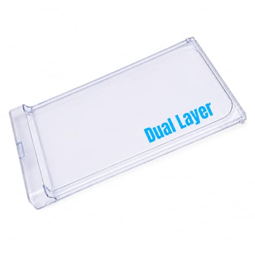 Image of Sanavya Freezer Door with Lock Compatible with Whirlpool Single Door Refrigerator | Transparent Freezer Flap | Height 18.8 cm | Durable Replacement Freezer Door Cover