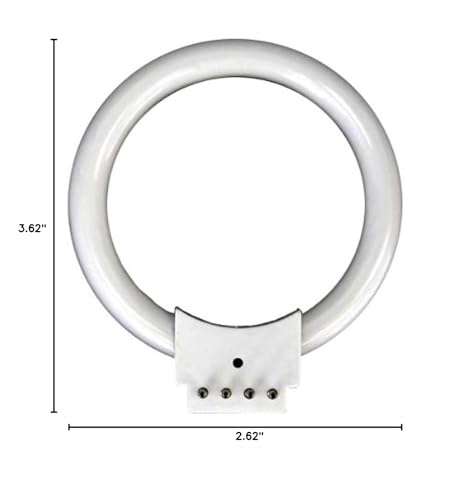Image of AmScope FRL8B 8W Fluorescent Ring Light Bulb | Uniform shadow-free illumination with cool operation for precision inspection, microscopy and laboratory observation