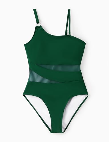 PATPAT Family Matching Summer Swimwear, Women and Girl One-Piece Swimsuit, Men and Boy Swim Trunks2