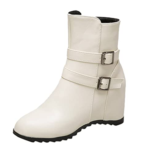 【Design】: Si tratta di stivaletti donna con tacco, con un design minimalista ma accattivante grazie alla combinazione di pelle e pelliccia. Questo modello privilegia la comodità: la silhouette ampia si adatta bene anche a chi cerca stivaletti donna comodi pianta larga