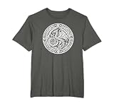 Vikingo Dragón Celta Nudo Patrón Vikingo Valhalla Camiseta