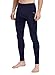 Willit Men's Active Yoga Leggings Running Quick Dry Dance Tights with Pockets Workout Compression Pants Navy Blue XL