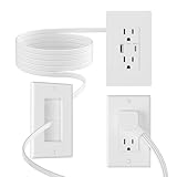 Outlet Relocation Kit,in Wall Cable Management Kit,2 AC+USB-A+USB-C,Power Relocation Kit for Unreachable Outlets,7.8ft in Wall Outlet Extender for TV,Home Theater，Sofa,Desks,Nightstands