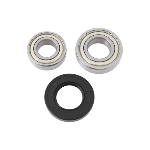 Briny River 1 Jeu de Roulements de Machine à Laver 6206ZZ 6205ZZ Roulement de Tambour avec Joint d'arbre 35x62x10 Compatible avec Bosch Compatible avec Siemens