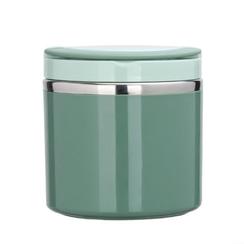 Tarro aislado a prueba de fugas hecho de polipropileno y acero inoxidable, perfecto para almacenar sopas y comidas (verde, 630 ml)