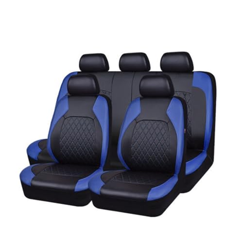 Housses de siège de voiture universelles en PU bleu royal pour camion et SUV