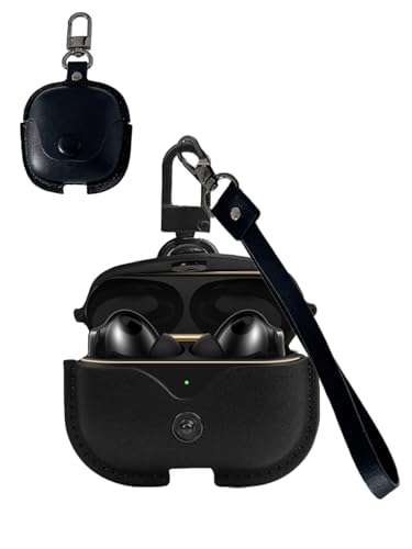 HUAWEl FreeBuds Pro 5 �C���z���p�P�[�X�AZBAGUG �C�~�e�[�V�������U�[�P�[�X ���ɋ����Ռ��z���f�U�C�� �݂艺�����[�v�t�� �u���b�N