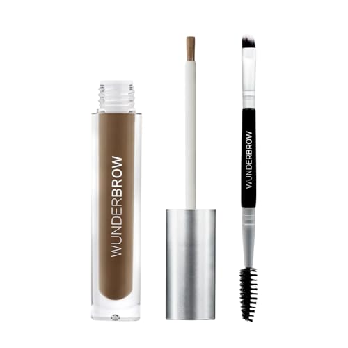 WUNDERBROW Eyebrow Gel, Waterproof, Smudgeproof, Long Lasting, Shade: Black/Brown, Vegan and Cruelty-Free