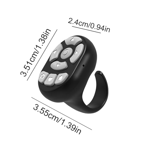 Mando a distancia para teléfono: avanzado, botón de desplazamiento inalámbrico, botón de desplazamiento lateral, disparador remoto de cámara para teléfono tableta, control manos libres para leer Fot - imagen 4