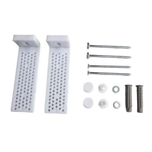 Kit de fijación de piso de inodoro y bidé de acero inoxidable con pernos de anclaje en forma de L y tapas de cabeza de tornillo, compatible con inodoros estándar y lavabos de medio pedestal, juego de