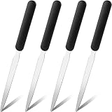 4 Stück Brieföffner, Edelstahl Hand Umschlag Slitter, Leichtes offenes Buchstabenmesser, Brieföffner für Büro Zuhause Schulbedarf