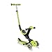Produktbild GLOBBER GO-UP Deluxe  3 in 1 Dreirad, 120/80 mm, ABEC 5, 3-rädrig, höhenverstellbar, Klappmechanismus, Lime grün