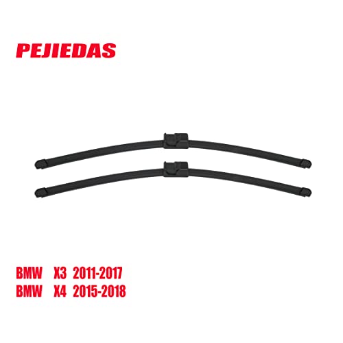 Image of 2 x OEM Quality Wiper Blades for BMW X3 2011-2017 BMW X4 2015-2018, OE Genuine Style (26 inch + 20 inch Front Wiper Blades)