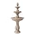 XBrand 3-Tier Water Fountain w/Pump & Pineapple Top, 51 Inch Tall, Beige, Large Outdoor Freestanding Waterfall Decor, Ideal for Garden, Porch, and Lawn