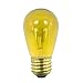 OCS Parts S14 E26 Transparent Yellow Light Bulbs | 11 Watt 130 Volt S14 E26 Standard Screw Base Lamps | 11S14-130V-TY Replacement Light Bulbs