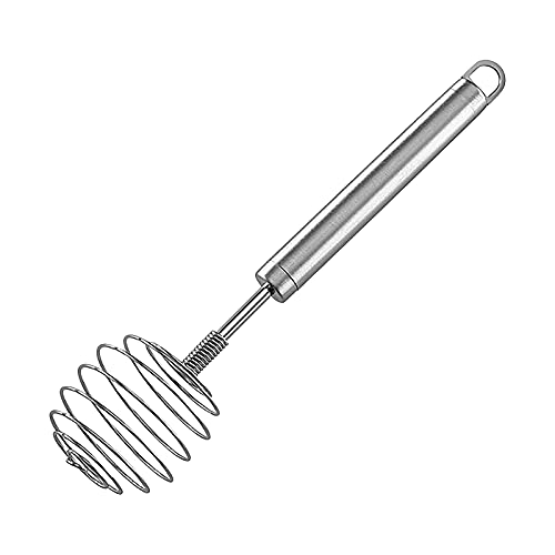 GINELO Coil Whisks Stainless Steel, Manual Egg Whisk Hand Egg Mixer, Eggbeater Blender Stirring Beater Cream Frother Flour Stirrer Kitchen Tool Accessories for Family Restaurant Kitchen