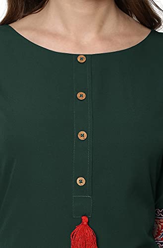 Image of ALC Creation Women's Crepe Printed A-Line Kurti