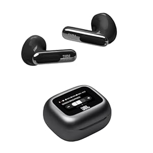 JBL Live Flex 3, Wireless Earbud Headphones with Bluetooth, 50h Battery Life, True Adaptive Noise Cancelling and High-Resolution Signature Sound, IP54 Waterproof, Open-Back Stick Design, Black
