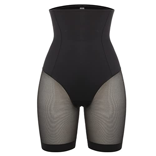 Bragas De Control Cintura Alta Sin Costuras For Mujer, Moldeador Cuerpo Más Delgado For Muslos, Pantalones Cortos Lisos For Usar Debajo La Falda, Negro