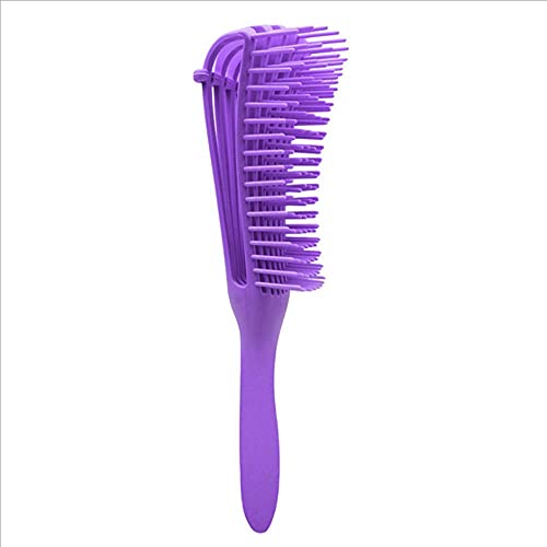 Alexvyan Detangling Brush Multifunctional Octopus Hair Comb Scalp Massager for Natural Hair for Women Afro Textured America 3a to 4c Kinky Wavy Curly Coily Thick Long Hair (Purple) (Purple)