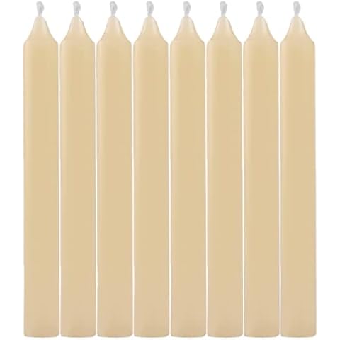 Vela de Mesa Velas Cilíndricas 100% Parafina y Mecha de Algodón Sin Perfume Cover