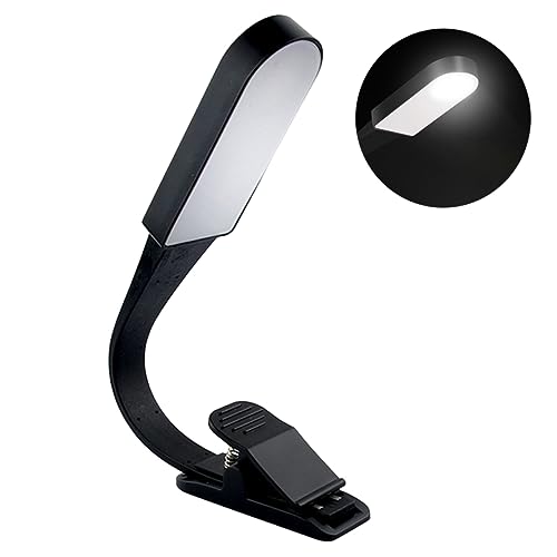 Uonlytech luz de lectura con clip lamparas de mesa candeeiro mesa lamparitas de mesa lamparas escritorio Luz para leer tocar la luz batería luces de libros lámpara de atenuación táctil Black