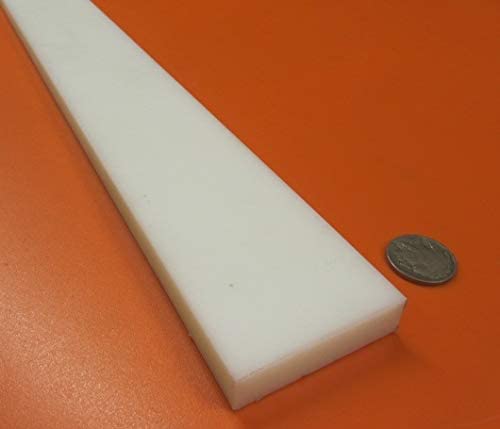 White HDPE (High Density Polyethylene) Rectangular Bar .250
