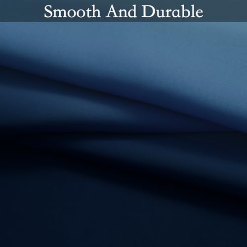 Image of SimpleHome Ombre Gradient Blue White to Gray Curtains for Bedroom, 42Wx63L | Room Darkening Curtains,Light Blocking Thermal Insulated Grommet Window Curtains for Living Room,2 Panels,63 Inches Length