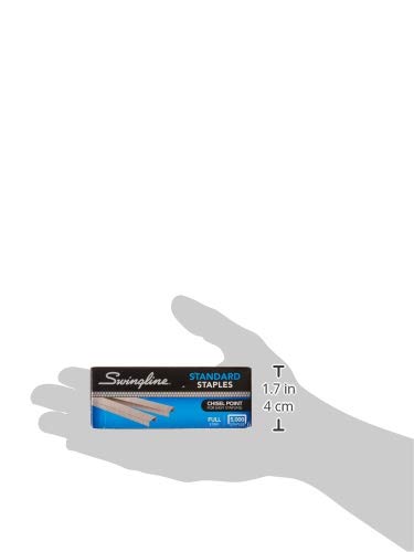 Swingline Staples, 5 Pack, Standard Staples for Desktop Staplers, 1/4" Length, 210/Strip, 5000/Box (35101)