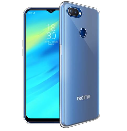 Image of Fashionury Crystal Clear Case for Realme 2 Pro | Yellowing Resistance | Transparent TPU Silicone | Raised Camera Lips | Slim Transparent Cover