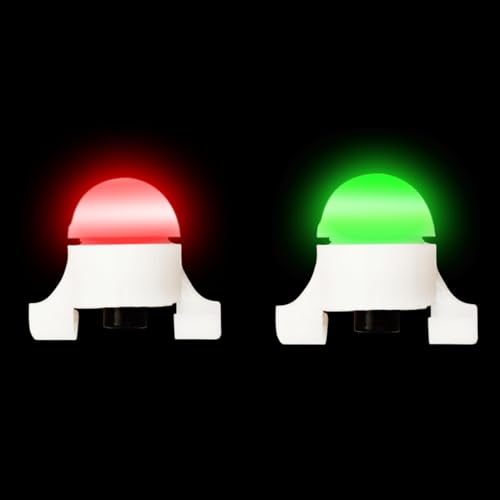 DollaTek 2 packs 2 in 1 sea fishing LED Rod Tip Night Light Fish Biting Alarm Electronic Bite Alarm with Motion Sensor Alarm Light Glow Stick Replacement Clip on Fish Bite Alarm - Image 4