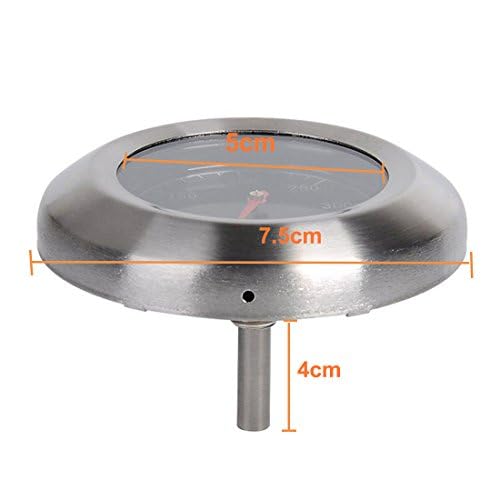 Termometro Per Carne Da Barbecue - Analogico In Acciaio Inox, Range 60-430°C, Facile Da Installare Su Grill O Forno - Foto 9