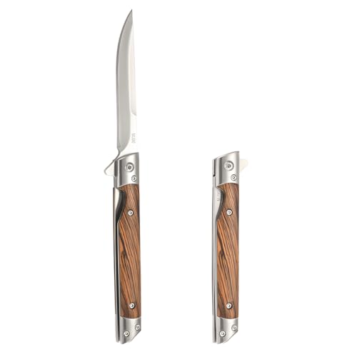 VYIBPDY Petit couteau de poche damas Tant Couteau acier avec poche et clip léger Étroit