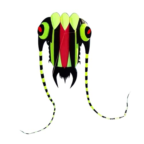 Colaxi Trilobite Kite Soft Parafoil Kite Tear Resistant Easy to Fly for Children Adults Huge Easy Flyer for Park Grassland Courtyard