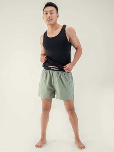 Image of DAMENSCH Printed Breeeze Inner Boxers for Men, Ultra-Light Boxers, 100% Cotton Shorts Pant for, Breathable Woven Inner Cotton Shorts.