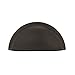 Amerock | Cabinet Cup Pull | Matte Black | 3 inch (76 mm) Center to Center | Cup Pulls | 1 Pack | Drawer Pull | Drawer Handle | Cabinet Hardware