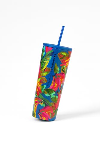 Starbucks x FARM Rio 2025 Banana Mix Stainless Steel Cold Cup Tumbler 24oz – Limited Edition Reusable Insulated Iced Beverage Cup with Tropical Design