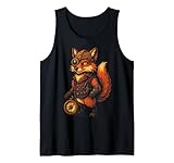Steampunk Fox - Steampunk, Clockwork, Gears Tank Top