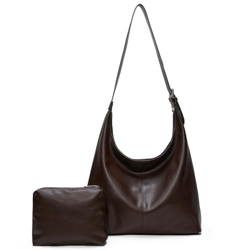 Slouchy Hobo Bag with Matching Pouch