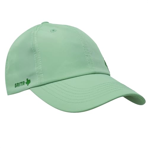 GRITR Trucker Hat - One Size Casual Hat for Camping, Hiking, Gym, Everyday Wear, Green Sage, Curved Visor