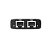 TP-Link EH210 LAN Splitter 1 auf 2 (Gigabit Ethernet Splitter) | inkl. USB-Stromkabel & Cat 5e Netzwerkkabel | Aluminiumgehäuse, Plug & Play, LAN Switch 2 Port
