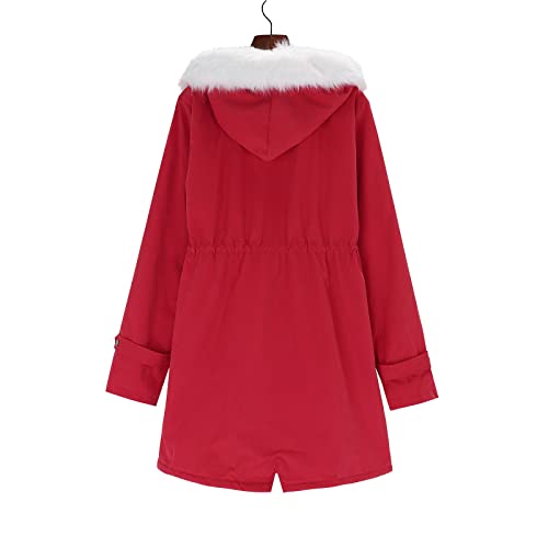 Manteau léger pour femmes rouge pour rester élégante et sereine sous la pluie - 5