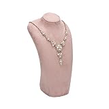 XIANGGUI 1983 Jewelry Towers Suede Leather Necklace Chain Jewelry Bust Display Holder Stand Necklace