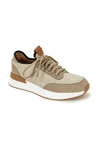 Baskets de jogging extensibles pour pieds sensibles en taille 40 homme couleur taupe