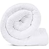 Utopia, Inserto per piumino per biancheria da letto, piumino trapuntato con linguette all'angolo, piumino alternativo con cuciture, twin size, nero