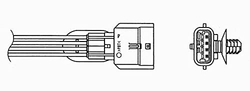 Sonde lambda 93989 NGK pièce échappement pour Renault Twingo II CN0