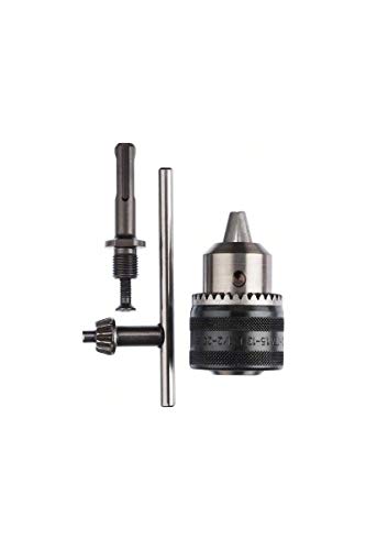 Bosch Zahnkranzbohrfutter (SDS-plus-Adapter, Bohrfutterschlüssel, Rechts-/Linkslauf, Spannbereich: 1,5-13 mm, Zubehör Bohrmaschine)