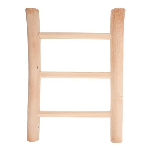 Luxshiny Scala Porta Asciugamani in Legno Naturale Portasciugamani Da Bagno Rustico Design Scala Mensola Porta Asciugamani Per Soggiorno e Ufficio